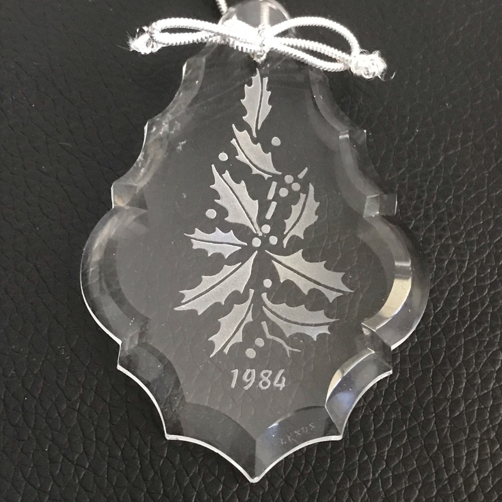 1984 LENOX Crystal PENDANT Christmas Tree Ornament - Vintage